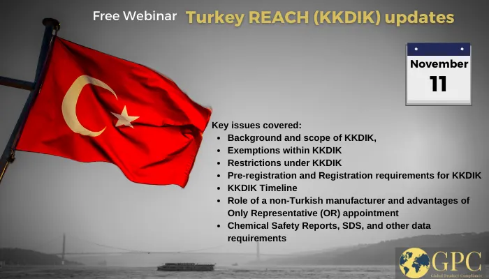 Turkey REACH (KKDIK) updates