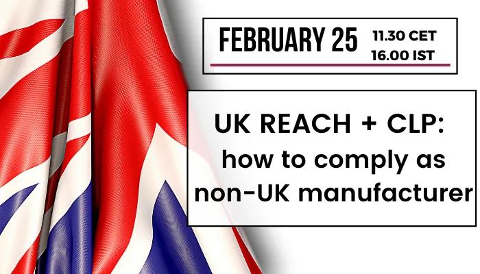 UK REACH & CLP: how to comply as non-UK manufacturer