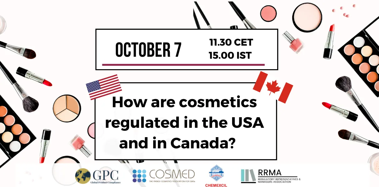 How are cosmetics regulated in the USA and in Canada?