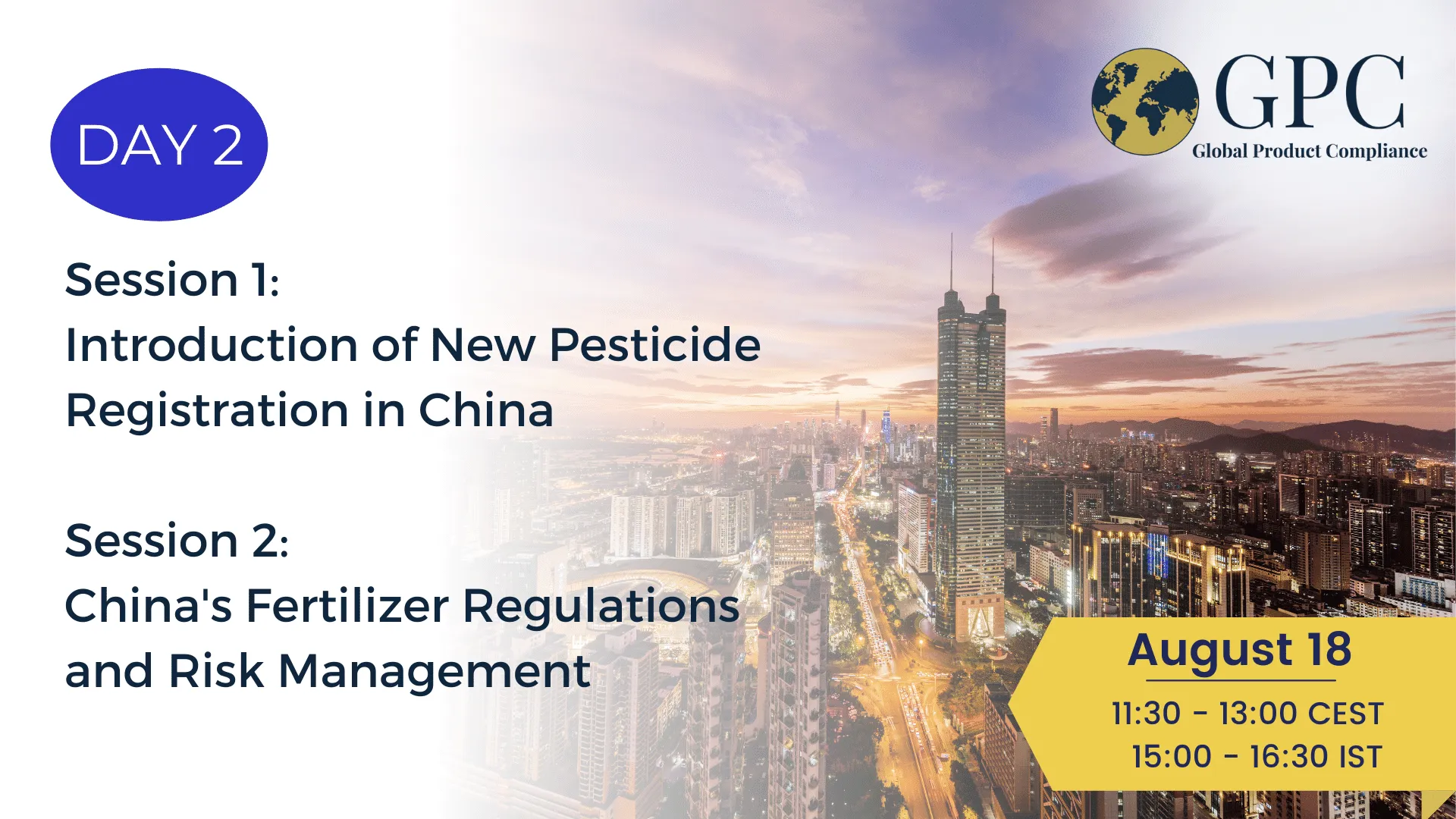 DAY 2: Managing Chemicals in China - What you need to know  