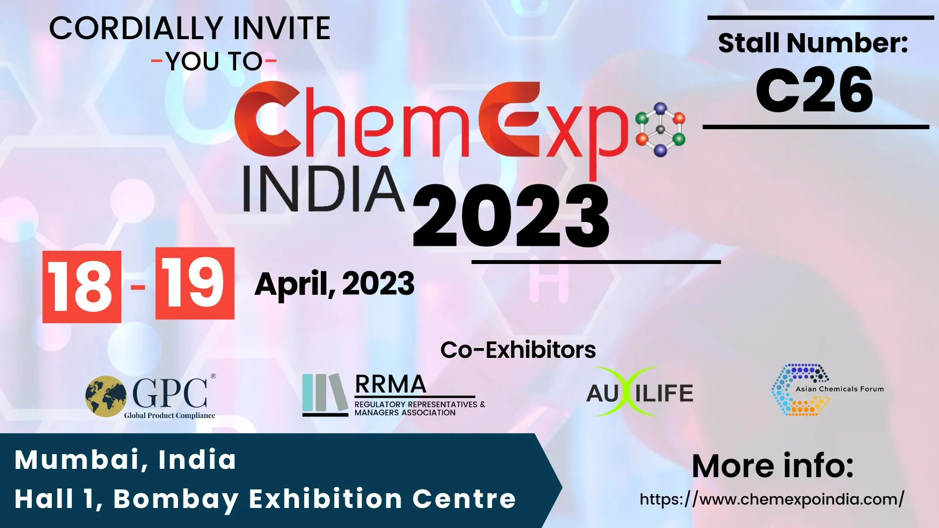 ChemExpo India 2023 in Mumbai