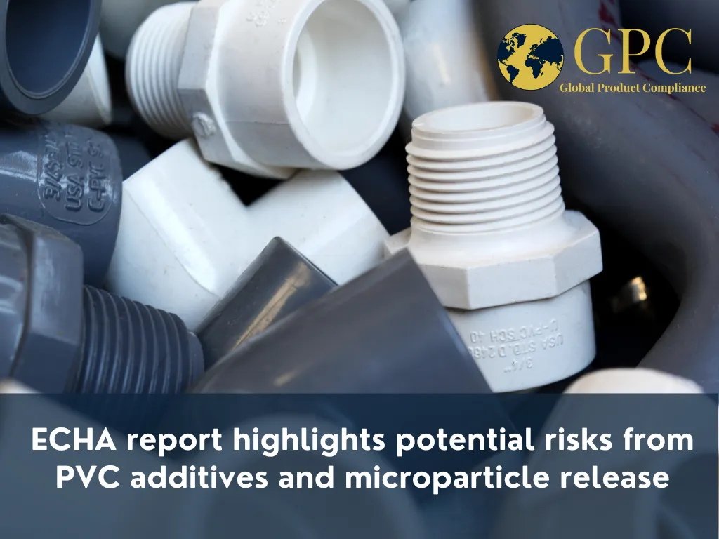ECHA report highlights potential risks from PVC additives and microparticle release Image
