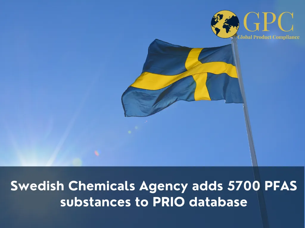 Swedish Chemicals Agency adds 5700 PFAS substances to PRIO database Image