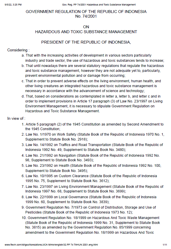 GovernmentRegulationNo74,2001onHazardousSubstancesManagement.png